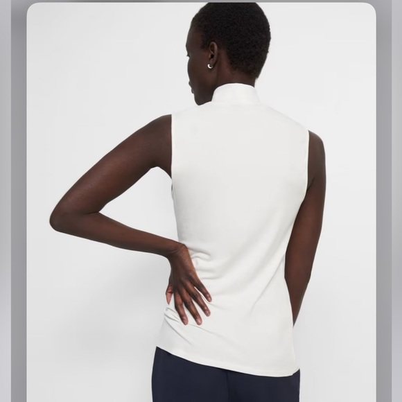 NWT Theory Sleeveless Turtleneck Sweater - Picture 4 of 6